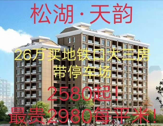 东莞大朗新马莲《松湖天韵》超低价小产权房 2栋带停车场 特价2580元起