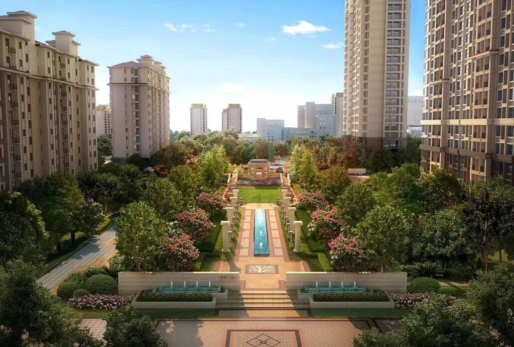 东莞长安统建楼《滨海蓝湾》5栋封闭式花园房 自带空中花园、停车场、天燃气、大型商业  