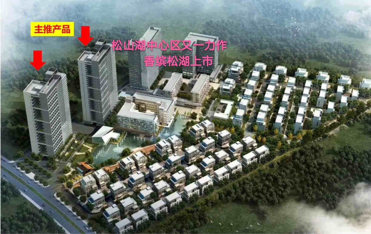 东莞松山湖《香缤松湖》39栋大型花园洋房 集体大红本 精装交房 可分期8年