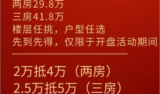 东莞塘厦林村隔水新盘「珑林茗苑」大阳台带飘窗 两房2万抵4万 总价29.8万 楼层任选